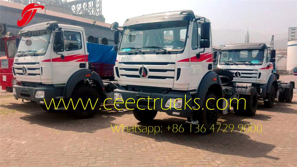 Beiben 4x2 tractor trucks shipping on Shanghai seaport