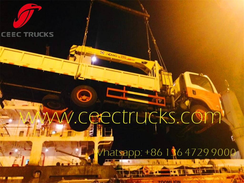 ISUZU 6.3 T truck mounted crane manufacturer supply