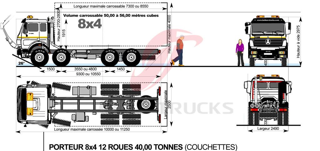 beiben 3142 tipper trucks drawing