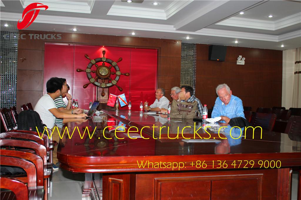 Belgium clients visiting us for beiben trucks Belgium clients visiting us for beiben trucks