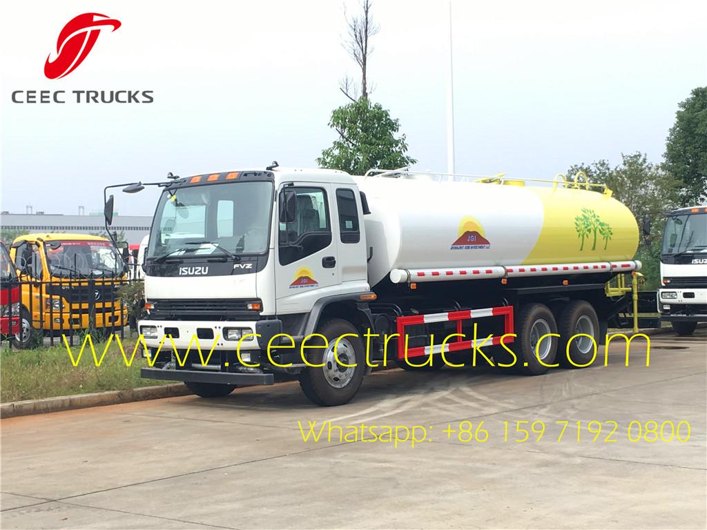 ISUZU 20CBM water tanker trucks export Mongolia