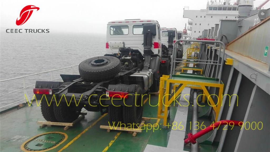 Cote d'Ivoire Beiben tractor trucks loading on bulk shipment