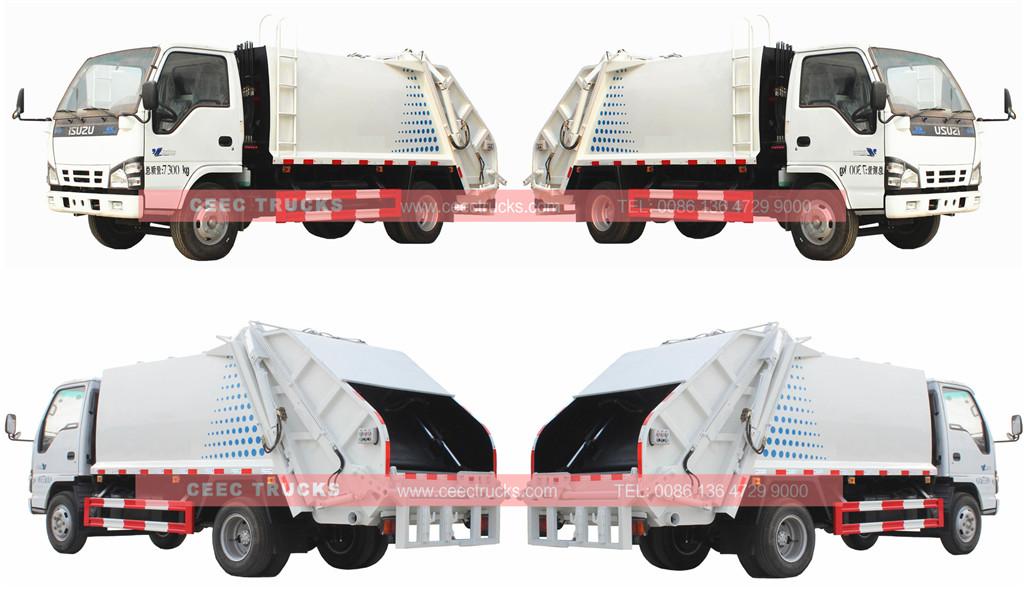 ISUZU 6CBM garbage compactor truck