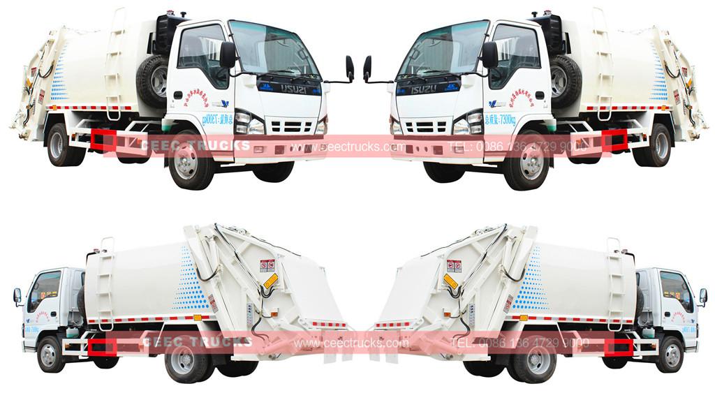 ISUZU 5cbm refuse compactor truck