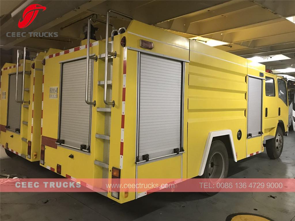 Dubai customer buy 2 units ISUZU firefighting trucks low price sale Dubai customer buy 2 units ISUZU firefighting trucks low price sale