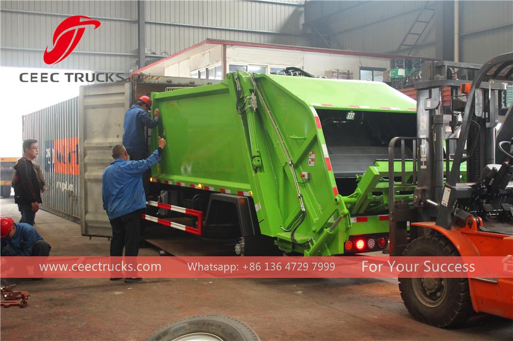 isuzu gabage compactor truck