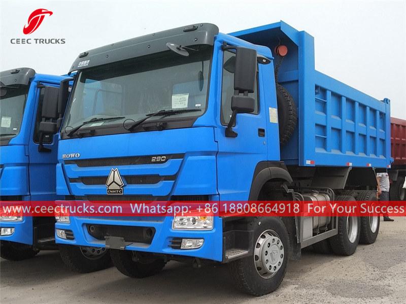 HOWO blue color dump truck