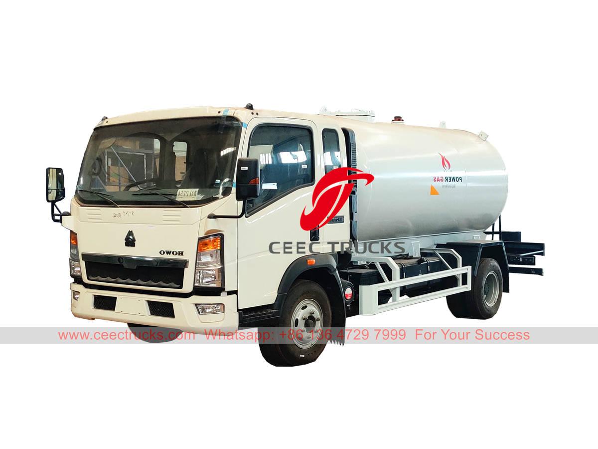 HOWO RHD LPG tanker truck