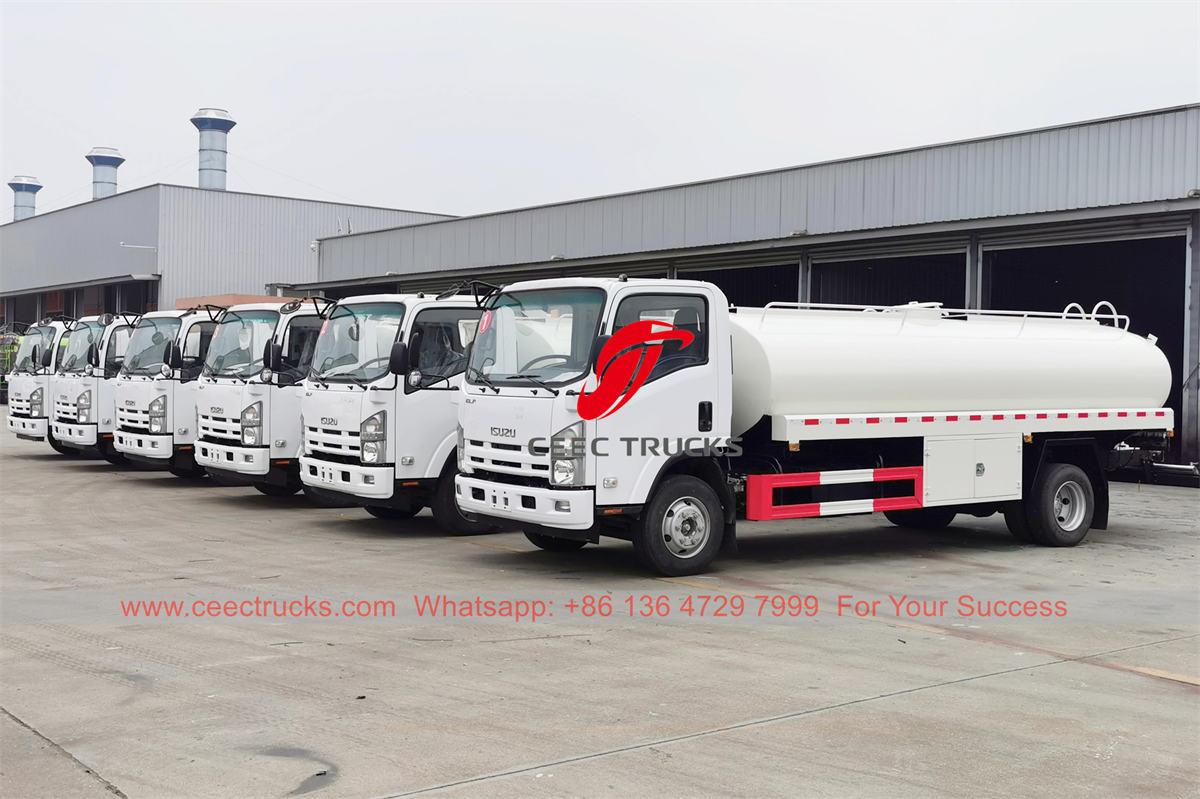 ISUZU stainless steel water bowser for export