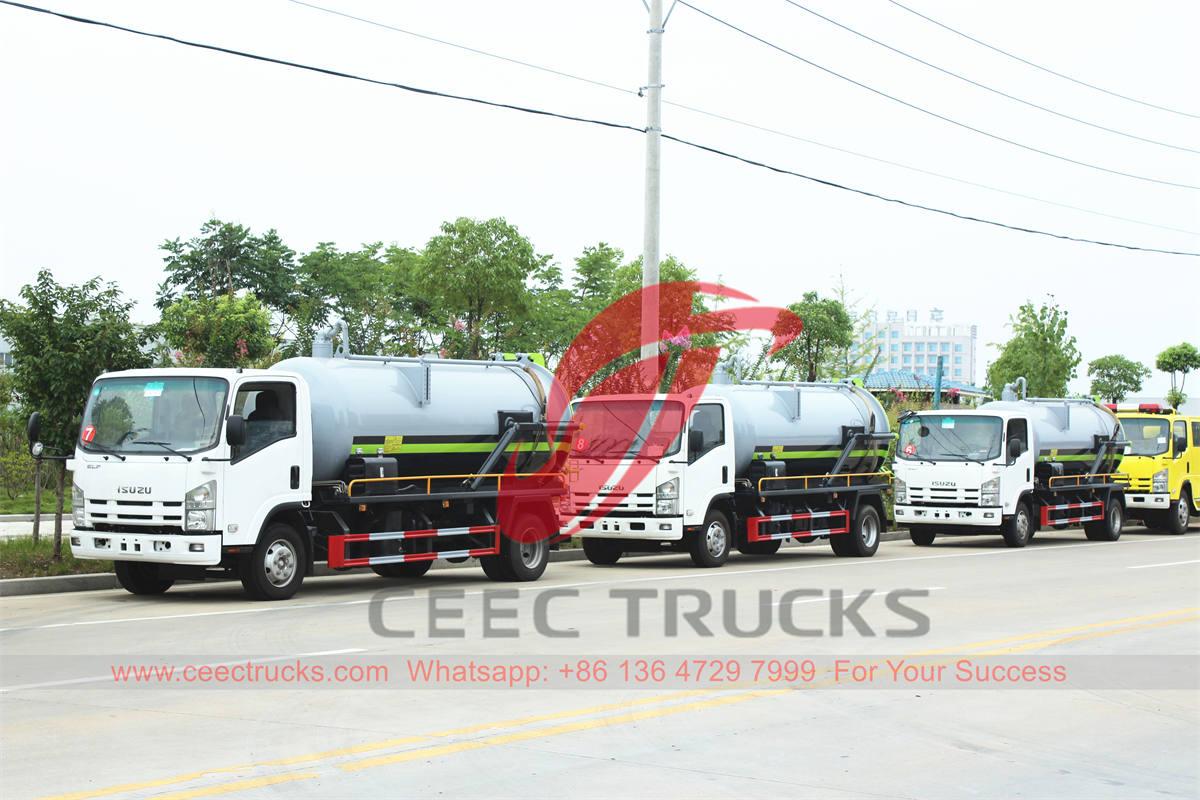 ISUZU vacuum sewage trucks manufacturer