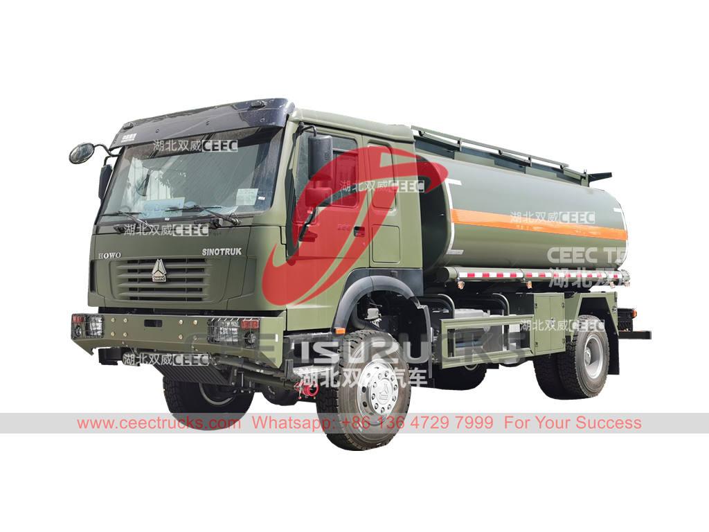 HOWO 4Ã—4 off-road fuel bowser at best price