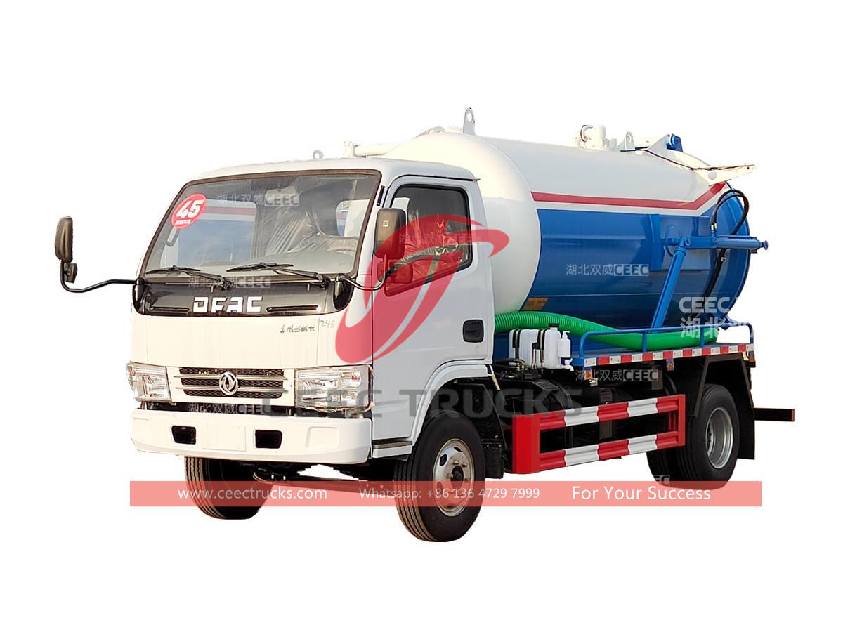 Dongfeng 4Ã—2 small vacuum sewage suction trucks for sale