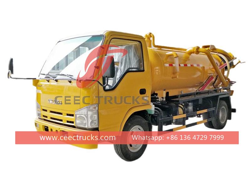 Isuzu NKR vacuum tank truck