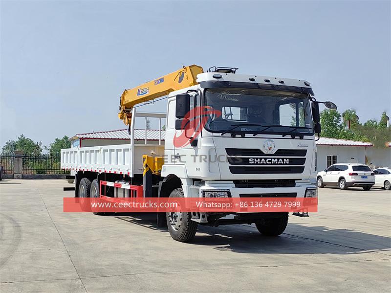 Shacman F3000 cargo truck with crane