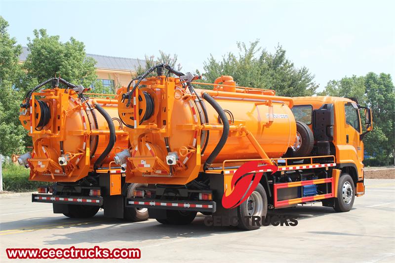 Isuzu FVR 5X chassis sewer jetting and vacuum truck