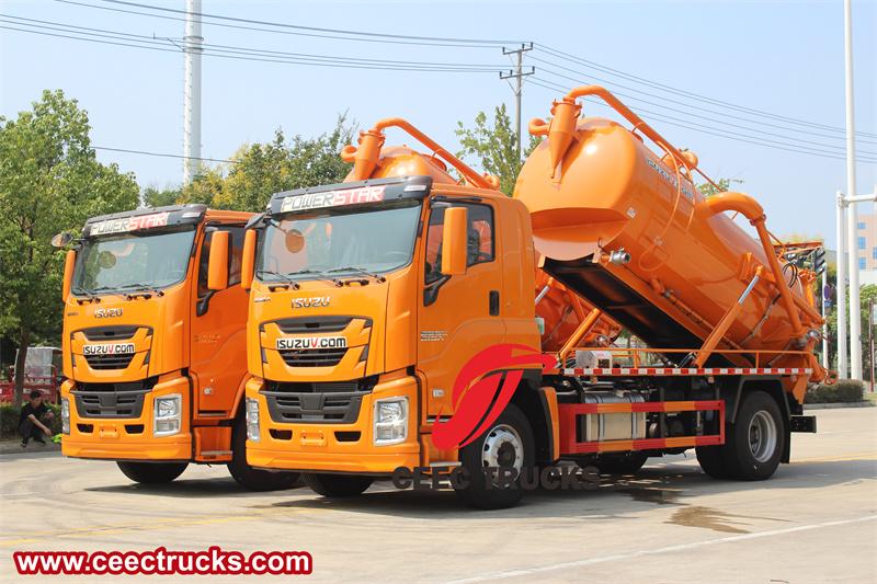 Isuzu FVR 240HP combined sewer cleaner truck