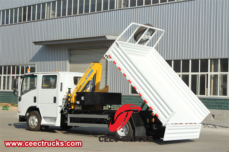 ISUZU 700P knuckle boom truck crane