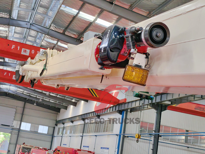 Isuzu GIGA water & foam truck with mounted high reach extendable turret