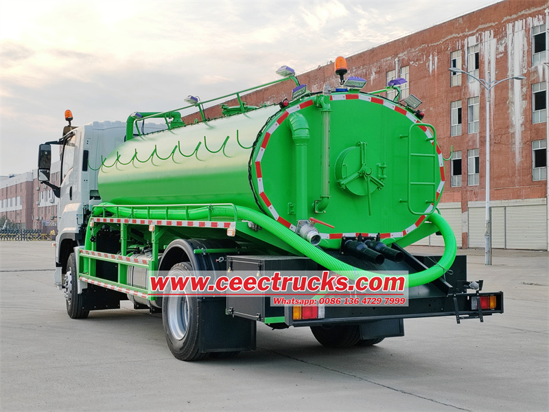 Isuzu FVR 6HK1 engine septic pump tanker