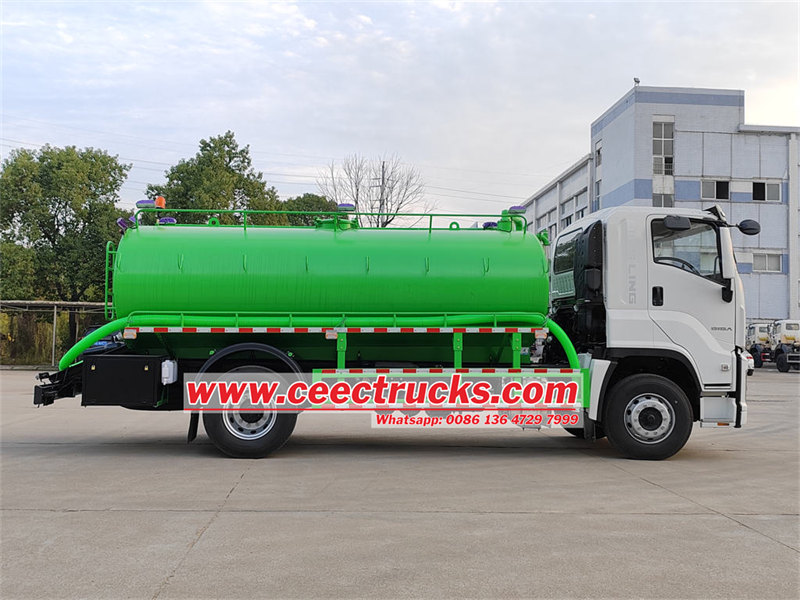 ISUZU FVR vacuum tank pump truck