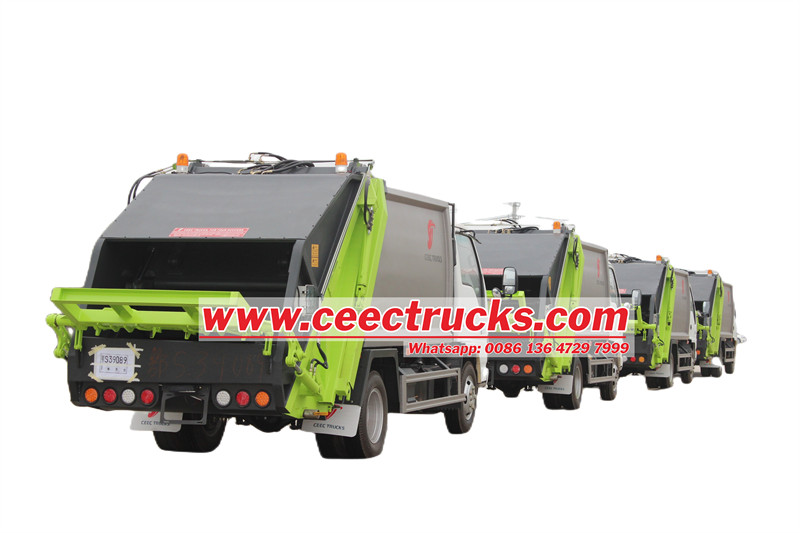 isuzu rear loader garbage truck