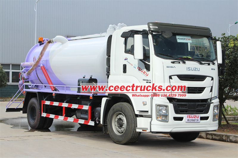 Isuzu sewage pump truck