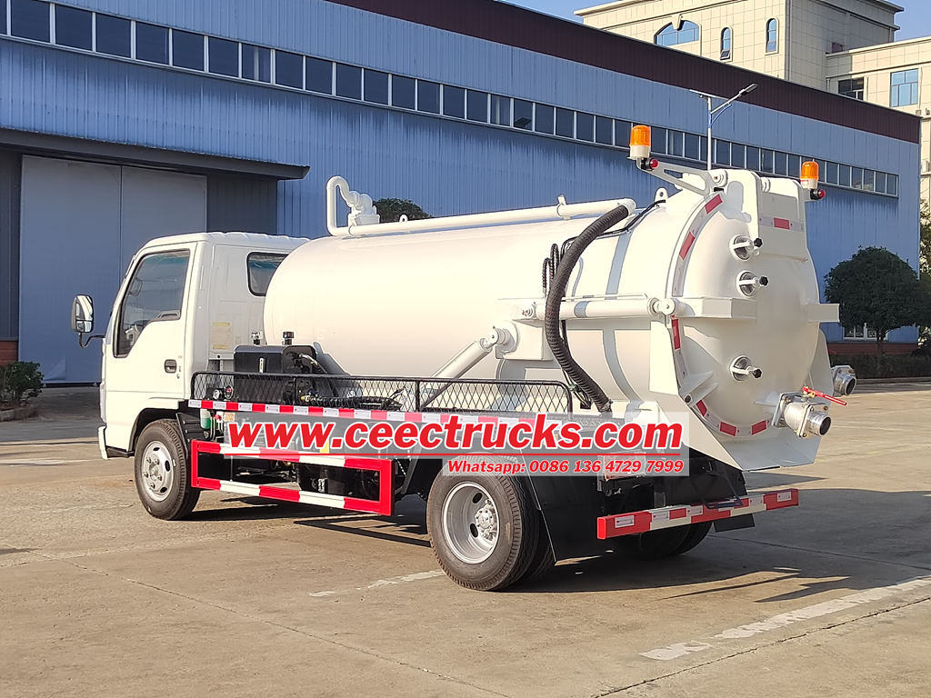 Custom ISUZU vacuum tank truck for sale