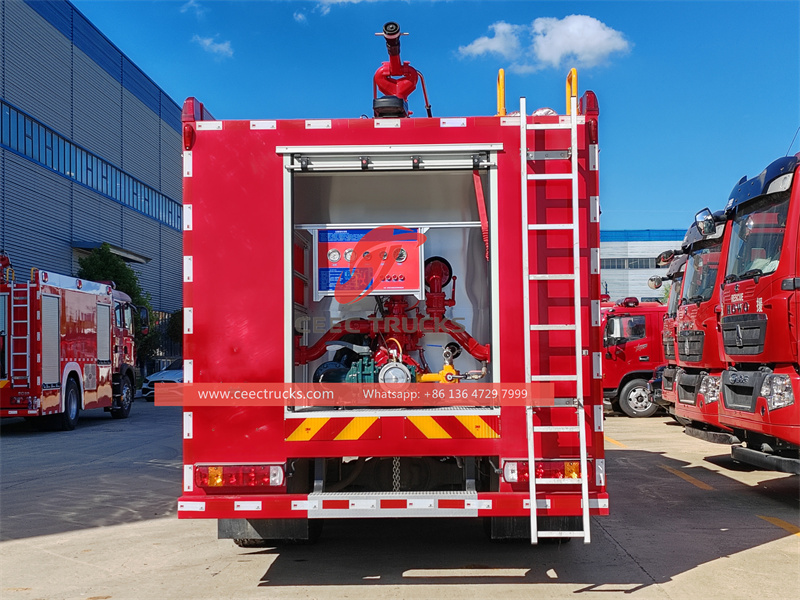 Howo 4x2 fire fighting truck