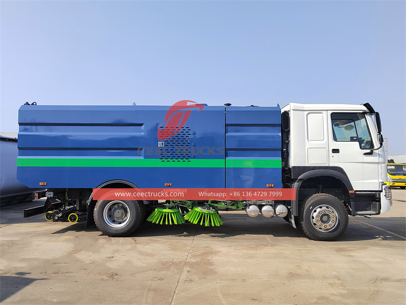 Howo 300HP Road Sweeper Cleaning Truck
