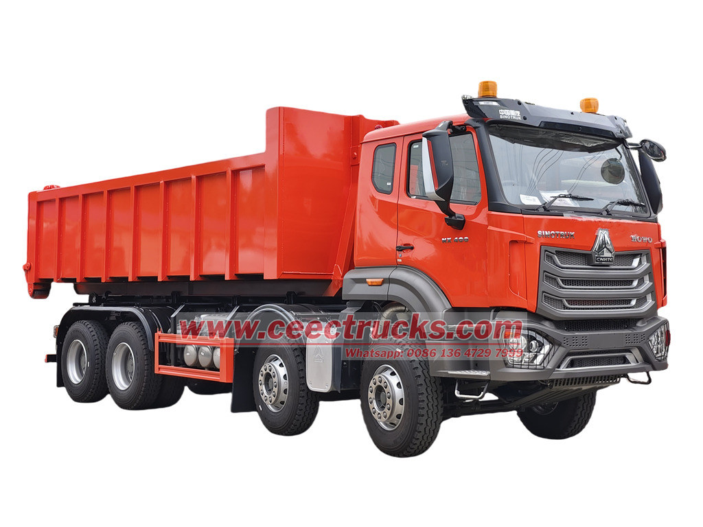 HOWO 8x4 hook loading truck