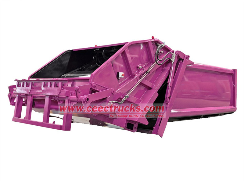 Rear loader garbage truck body