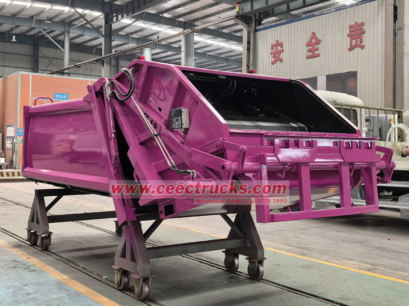 Rear loader refuse truck superstructure