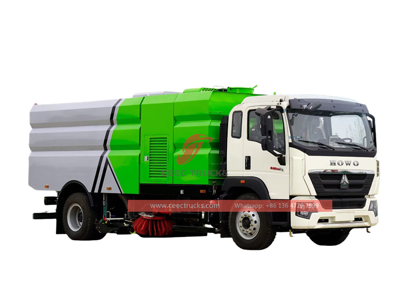 Howo 300HP Road Sweeper Cleaning Truck