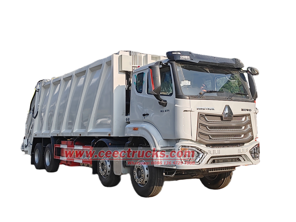 HOWO 8X4 35cbm waste compactor truck