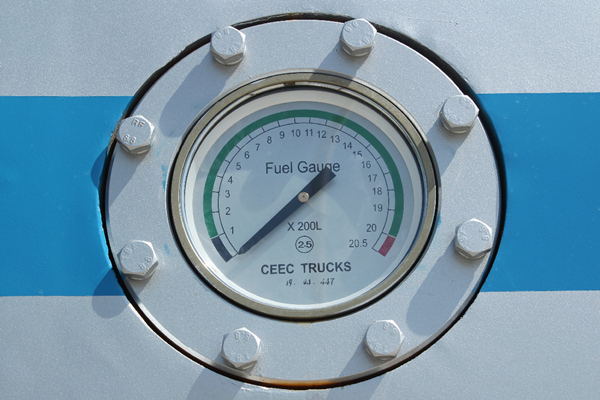 HOWO fuel tanker truck flowmeter