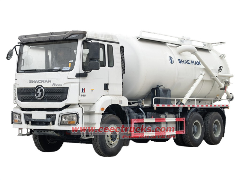 Howo heavy SHACMAN H3000 vacuum pumper truck