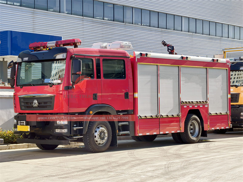 HOWO TX 4x2 foam water fire truck