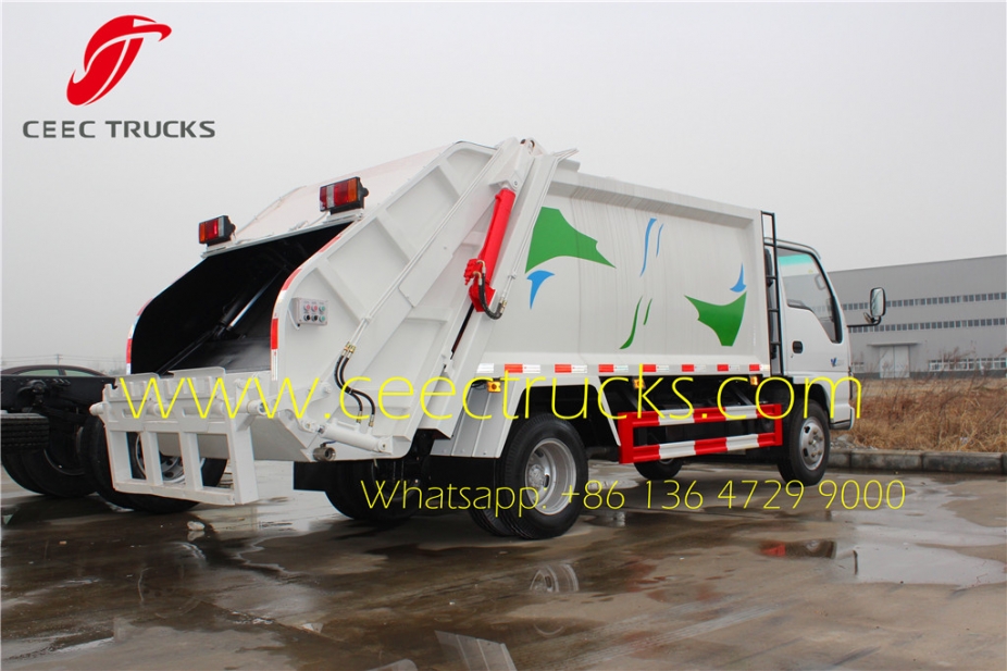 china best 5 CBM trash compactor trucks