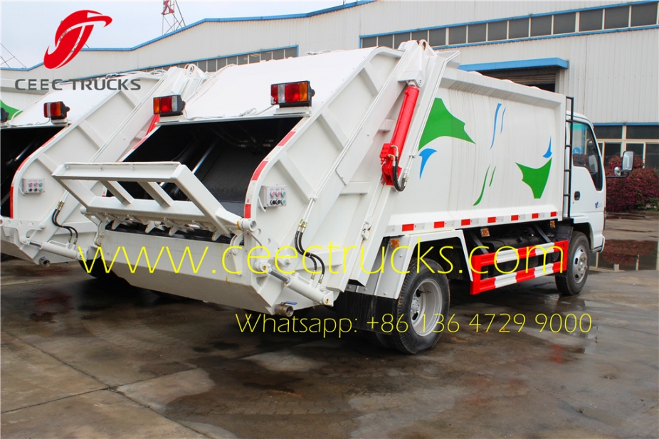 china best 5 CBM trash compactor trucks