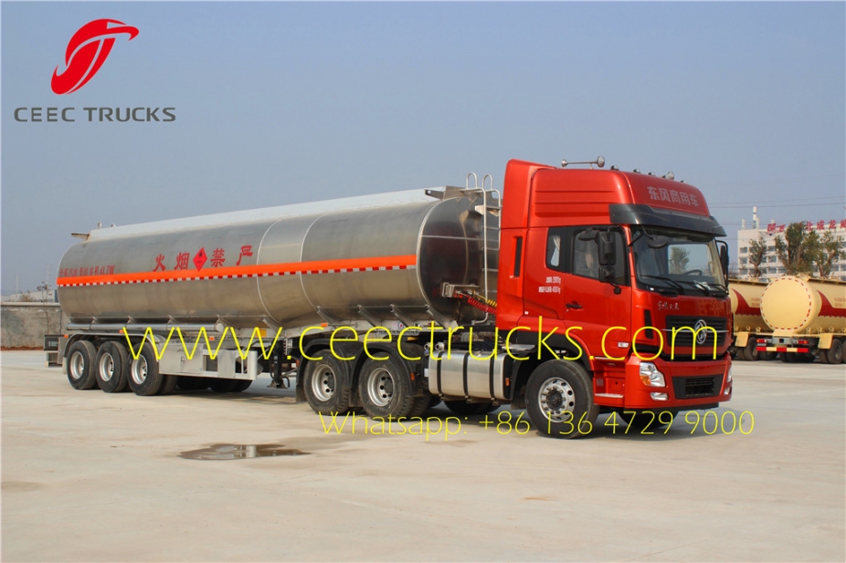 China best 3 axle oil tanker semitrailer export