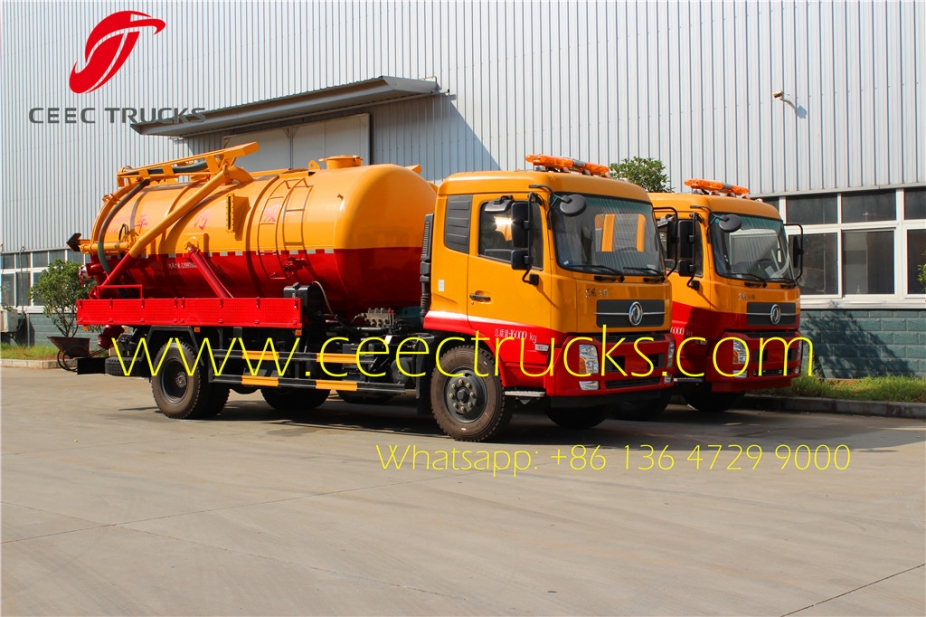 best dongfeng 10 CBM vacuum suction truck