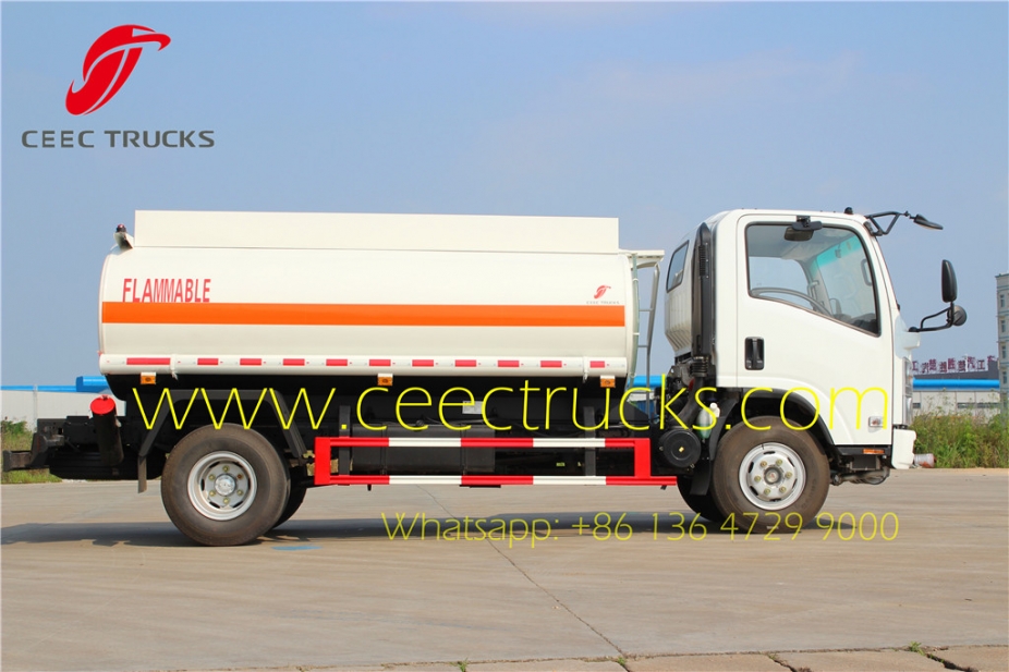 China TOP isuzu 5000 liters fuel tanker truck