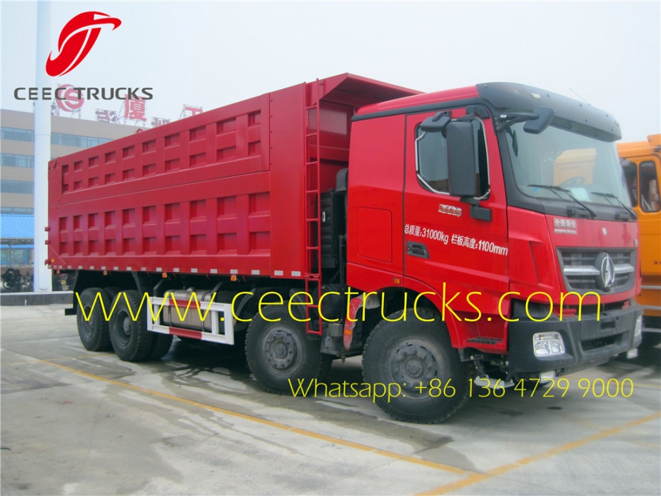 Beiben 380hp 8x4 50ton dump truck export Africa countries