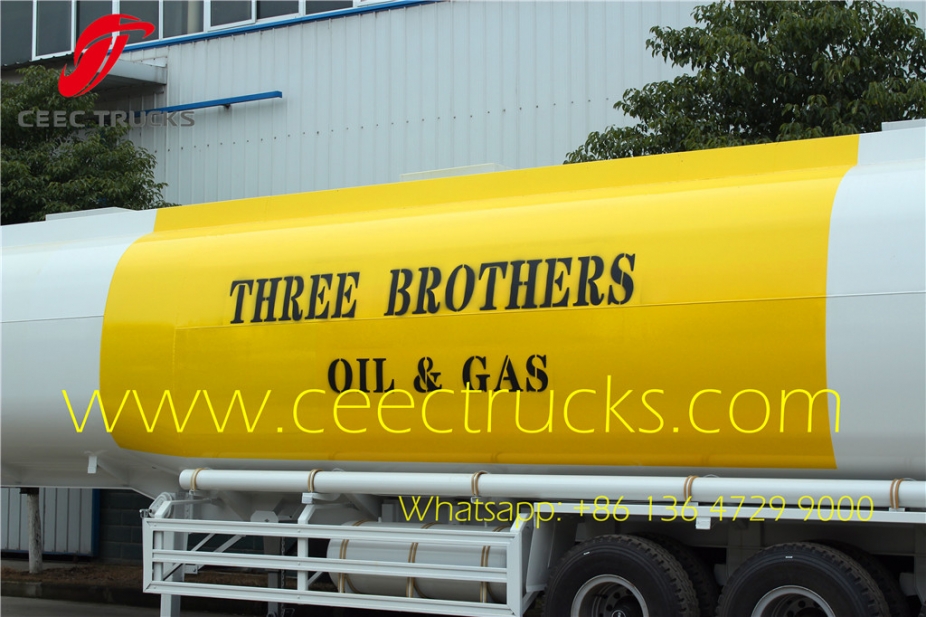 Heavy type 40000 liters fuel tanker semi trailer manufacturer