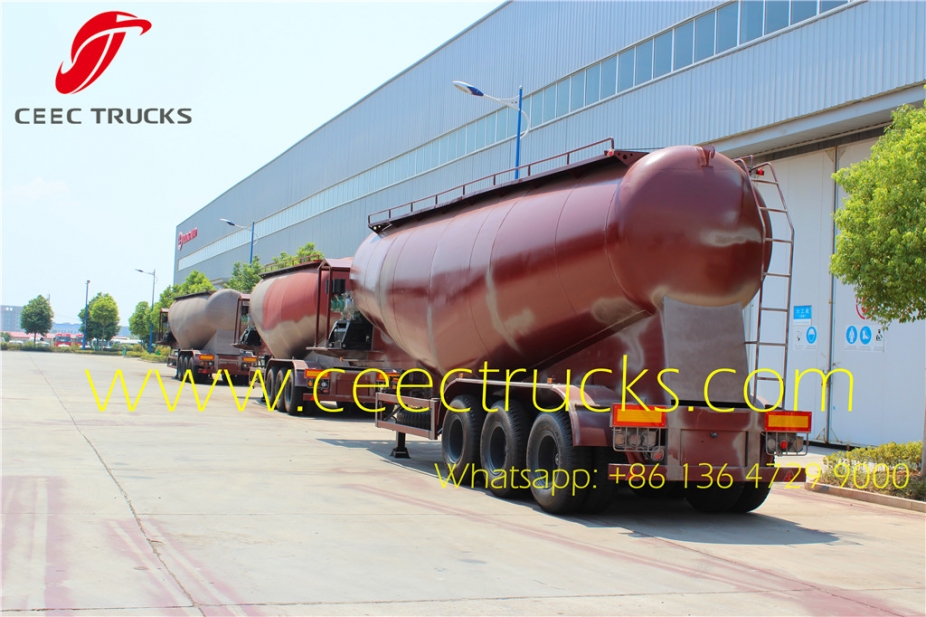 3axle bulk cement transport semi trailer