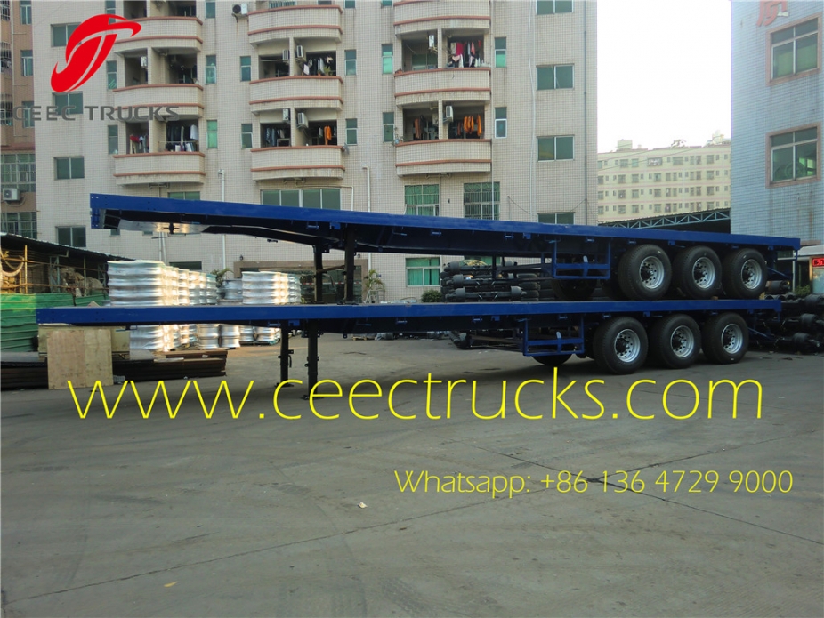 70T Bogie suspension trailer hot sale in Africa countries