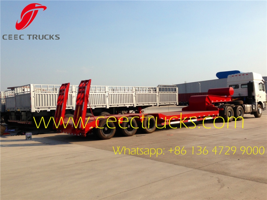 60 T heavy 3-axle low bed semitrailer