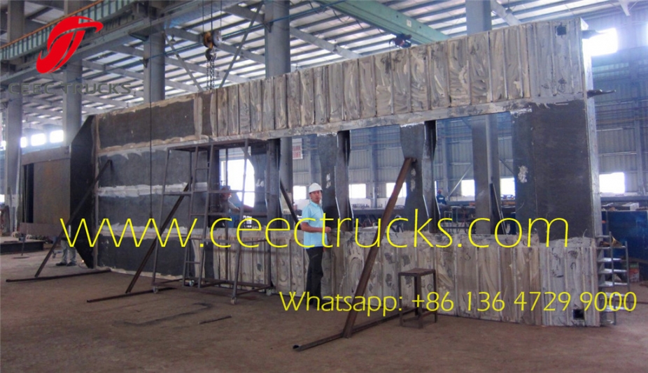 Cheap price 4 axle low bed semi trailer 100 ton 120 tons low bed truck trailer for sale