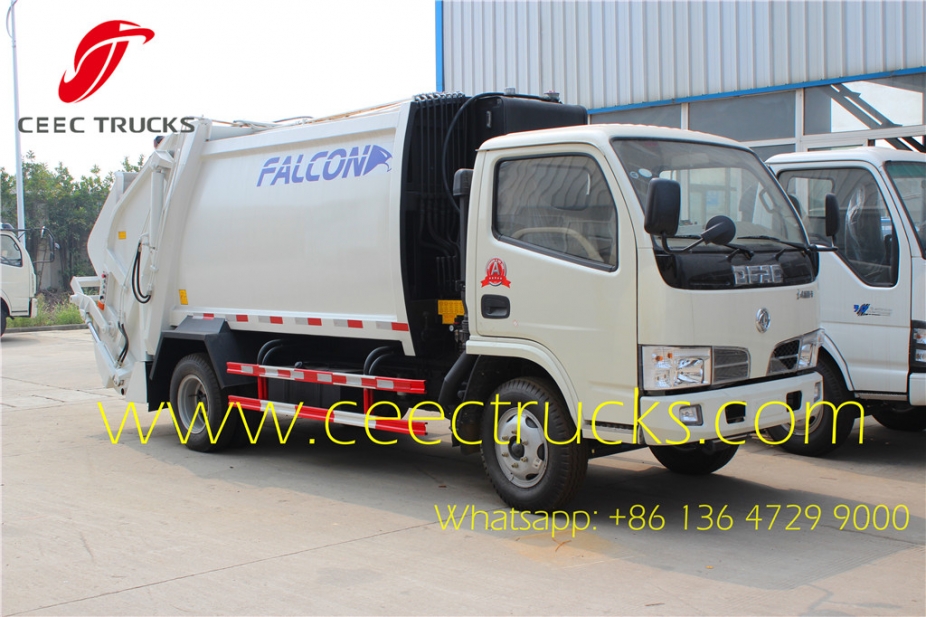 Dongfeng 4000 ltrs trash compactor trucks export Ecuador