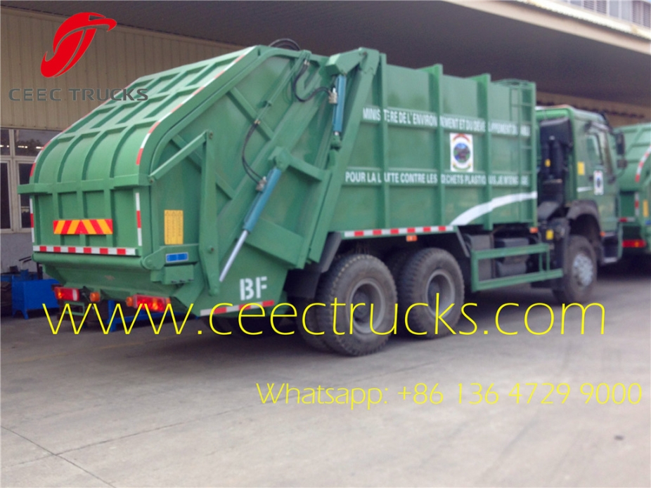 90km/h Max speed howo 336HP china garbage truck capacity 10wheel garbage truck